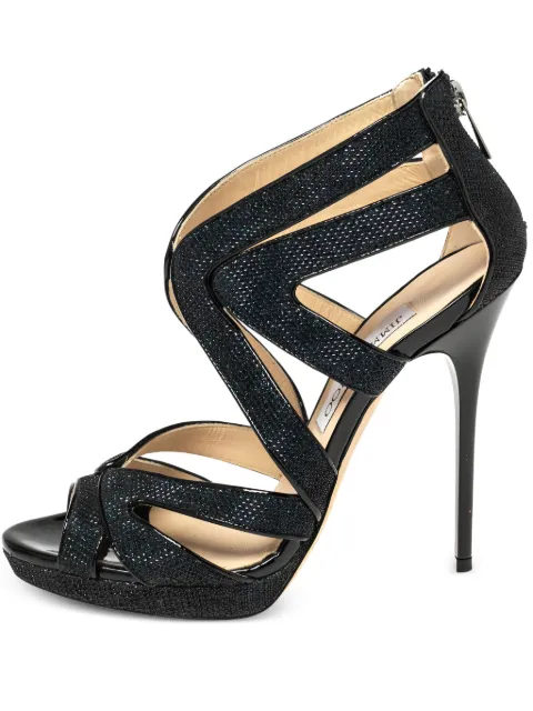 Jimmy Choo Pre-Owned 120mm heeled Leila pumps Blue 616785