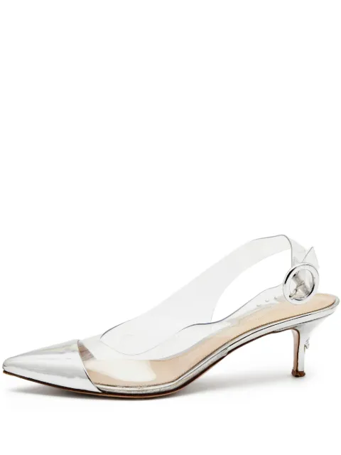 Gianvito Rossi metallic heeled pumps White 729032