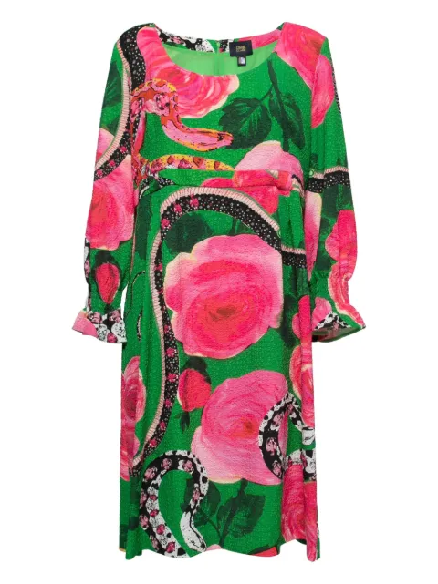 Roberto Cavalli Vintage floral-print midi dress Green 749903