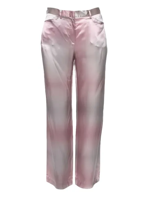 Emporio Armani Pre-Owned silk trousers Pink 592729