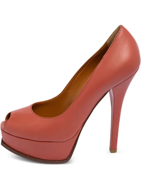 Fendi Pre-Owned 140mm leather pumps Pink 626085