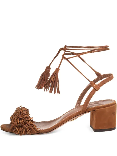 Aquazzura pre-owned 55mm Wild Thing sandals Brown 564560