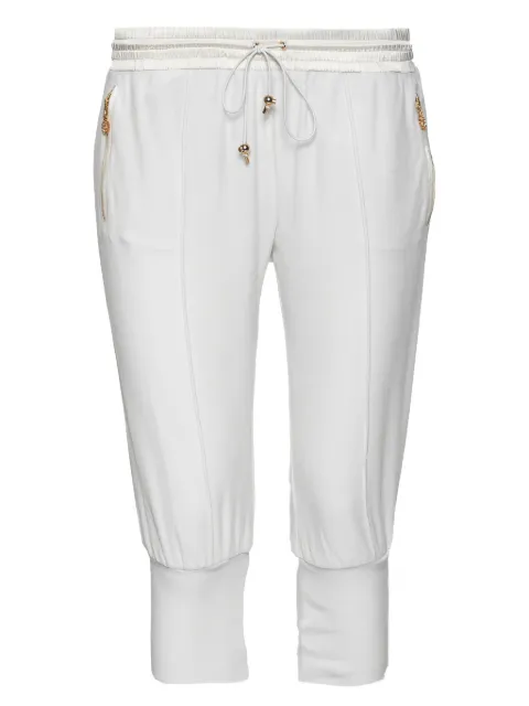 Roberto Cavalli Vintage zip pocket drawstring trousers White 596551