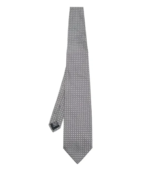 BOSS patterned silk tie Grey 605025