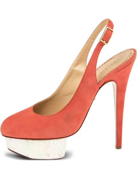 Charlotte Olympia 2024 150mm Dolly pumps Orange 527934