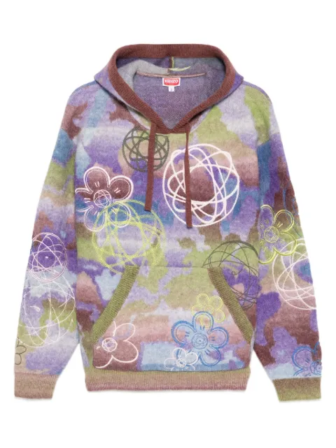 Kenzo x Futura 2000 drawstring hoodie Purple FF65PU7583CL