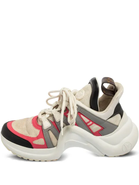 Louis Vuitton Pre-Owned 2024 Archlight leather mesh sneakers White 594841