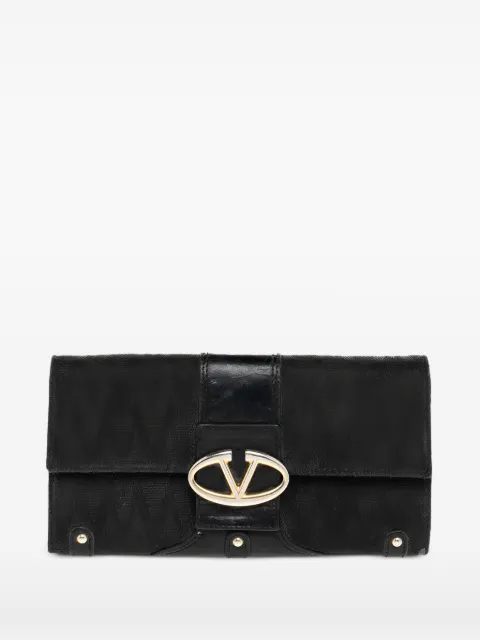 Valentino Garavani Pre-Owned Continental clutch bag Black 481196