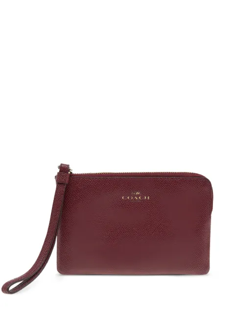 Coach Vintage pre-owned leather clutch Red 551255
