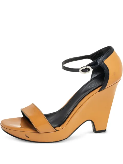 Tod's Vintage 105mm platform sandals Brown 444507