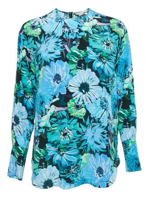 Stella McCartney Pre-Owned floral print long-sleeves blouse Blue 1128711