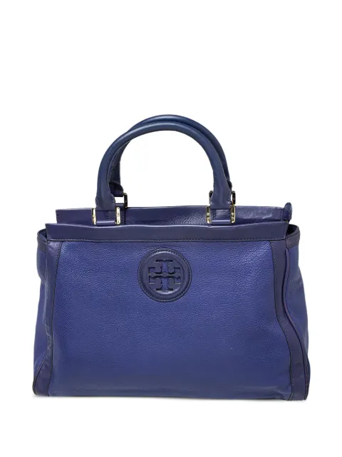 Tory Burch pre-owned Hannah leather satchel bag Purple 386912