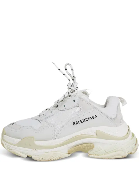 Balenciaga Pre-Owned Triple S chunky-sole sneakers White 422910