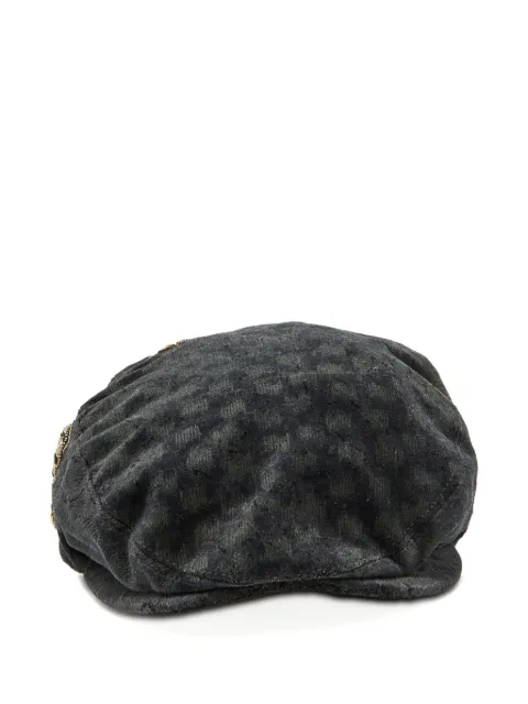 Dolce & Gabbana Pre-Owned embroidered velvet beret Grey 1131038