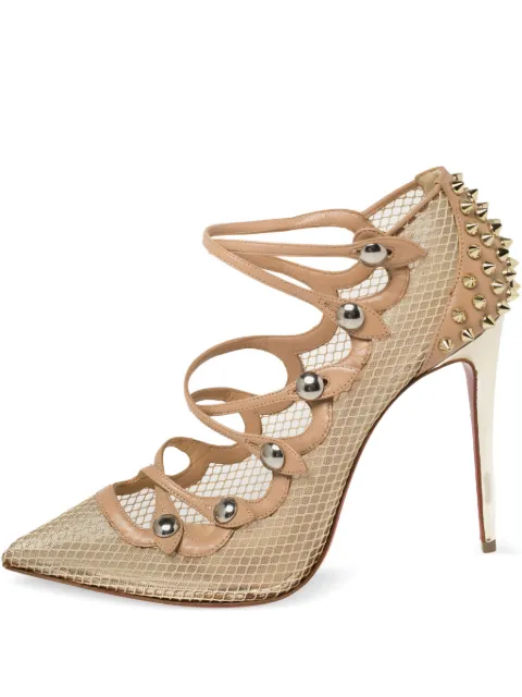 Christian Louboutin Pre-Owned 115mm spikes pumps Neutrals 427393