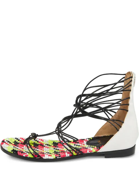 Christian Louboutin Pre-Owned leather flat sandals Multicolour 498509