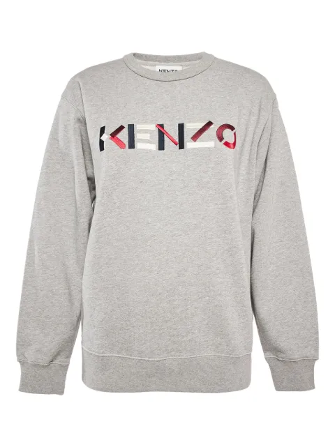 Kenzo Pre-Owned embroidered-logo cotton sweatshirt Grey 1117973