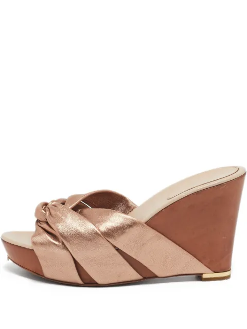 Sergio Rossi Vintage 110mm leather sandals Pink 1116549