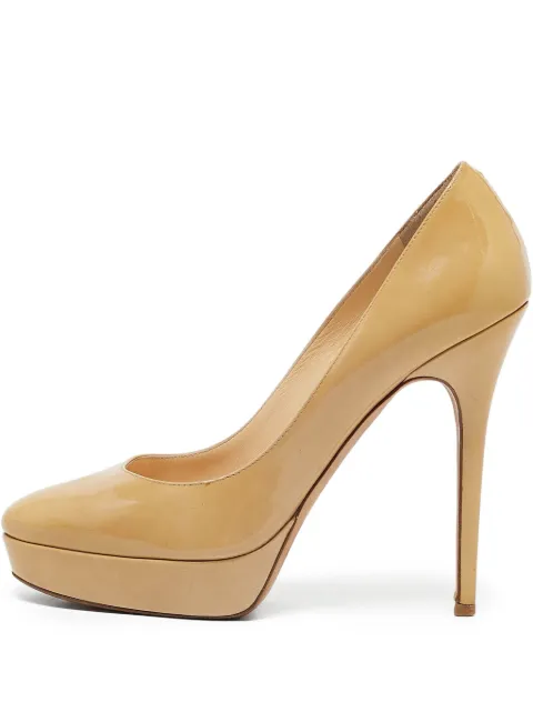 Jimmy Choo Pre-Owned platform stiletto pumps Neutrals 1116318