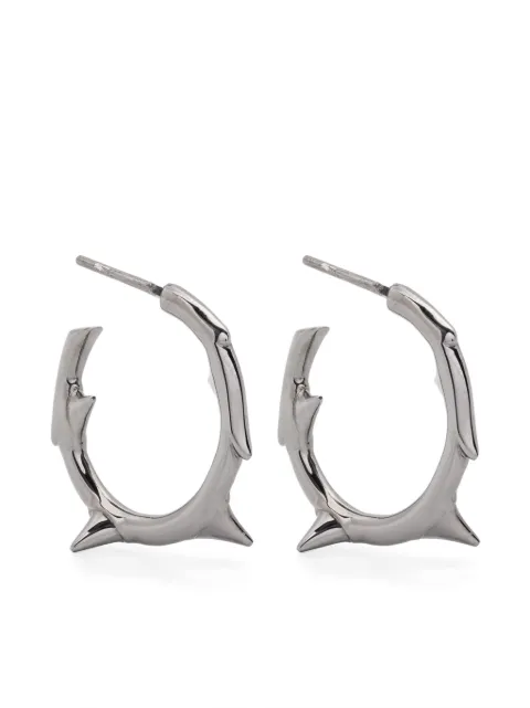 Shaun Leane sterling silver Rose Thorn small hoop earrings Silver RT023BRNAEOS