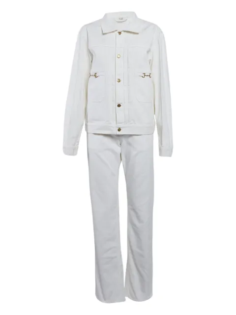Gucci Pre-Owned buttoned denim set White 1117292
