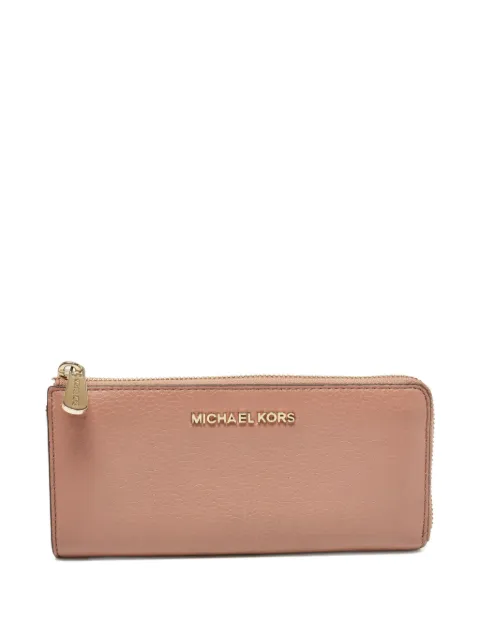 Michael Kors Vintage logo-lettering leather wallet Pink 1101956