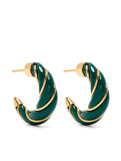Aurelie Bidermann mini Diana twisted earrings Gold FW24BO11MGPM