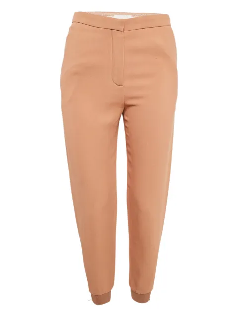 Chloé Pre-Owned elasticated-waistband track pants Brown 1056232