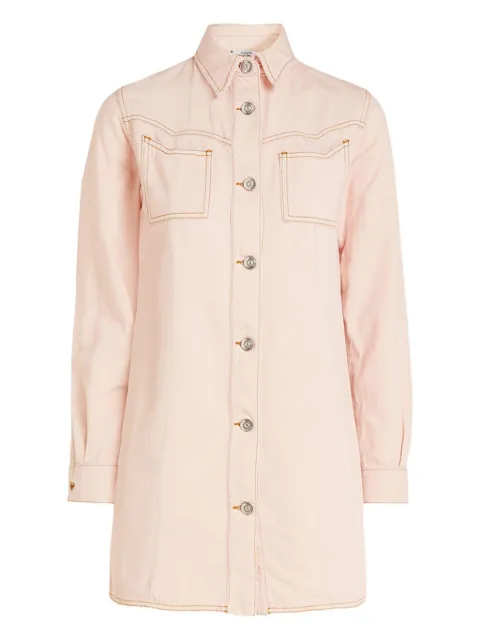 GANNI pre-owned denim mini dress Pink 1062694