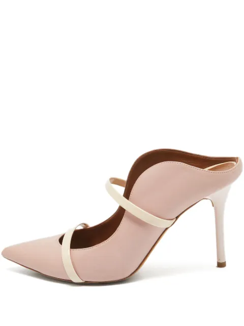 Malone Souliers pre-owned 100mm Maureen pointed-toe mules Pink 1053128