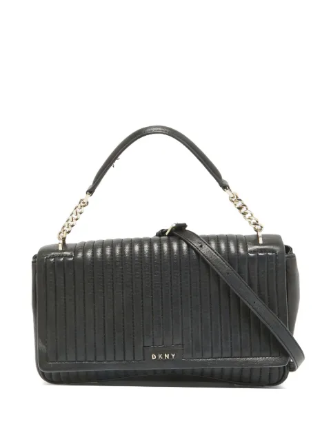 DKNY Vintage Pre-Owned quilted tote bag Black 1054221