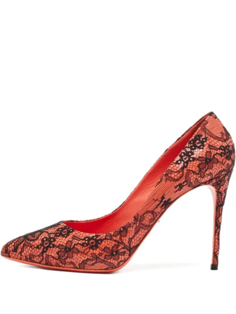 Dolce & Gabbana Pre-Owned lace stiletto-heel pumps Pink 1051658