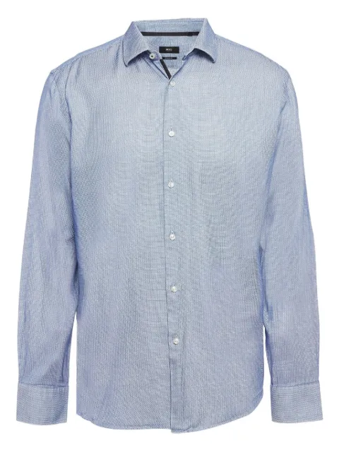 BOSS cotton shirt Blue 1034909