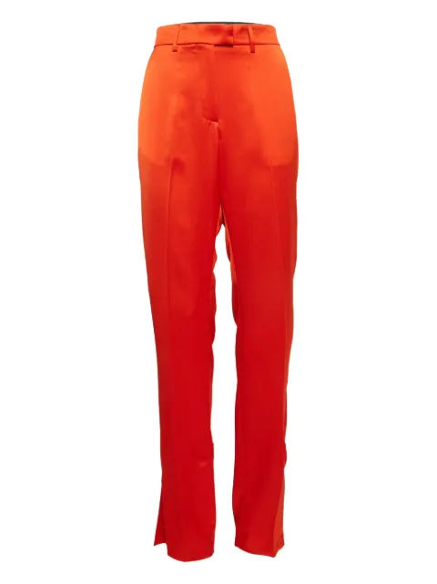MSGM side-slit trousers Orange 1024843