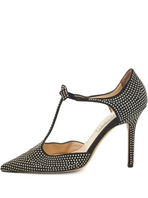 Jimmy Choo Pre-Owned 100mm Talan pumps Black 1042989
