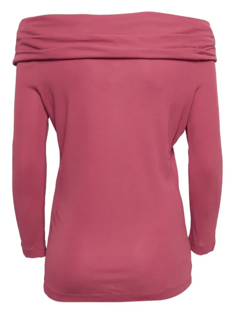 Moschino Pre-Owned cowl-neck top Pink 1032627