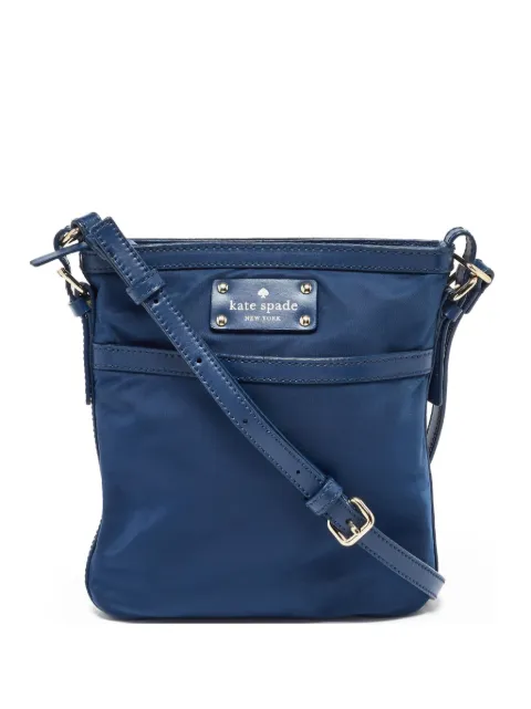 Kate Spade pre-owned logo-appliqué cross body bag Blue 1022815