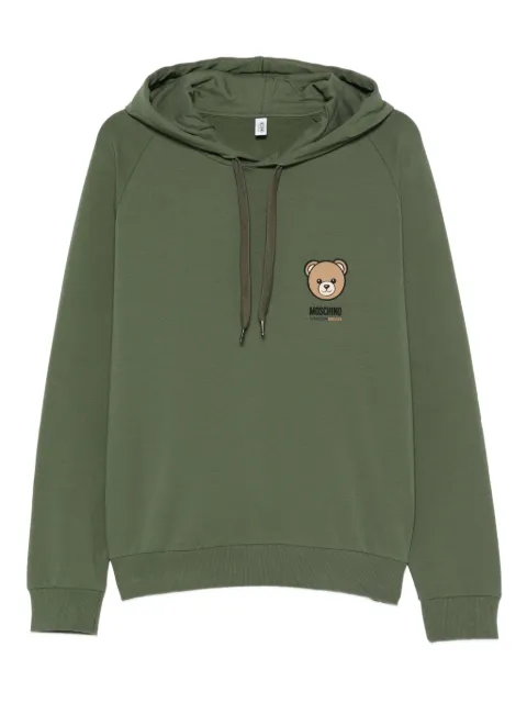 Moschino Teddy Bear-print hoodie Green A170544130429