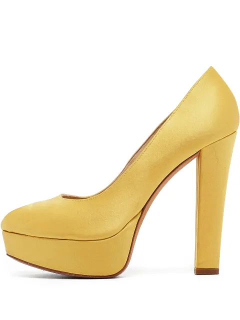 Alexander McQueen Pre-Owned leather heeled pumps Yellow 1002739
