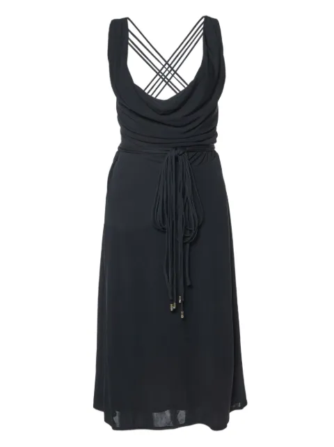Versace Pre-Owned draped dress Black 991839