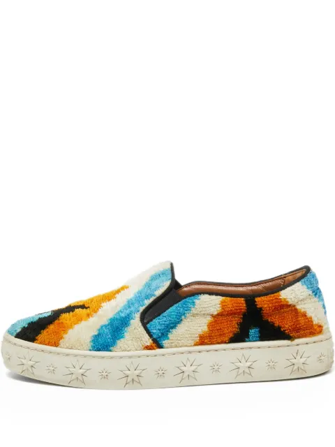 Aquazzura textured slip-on sneakers White 640670