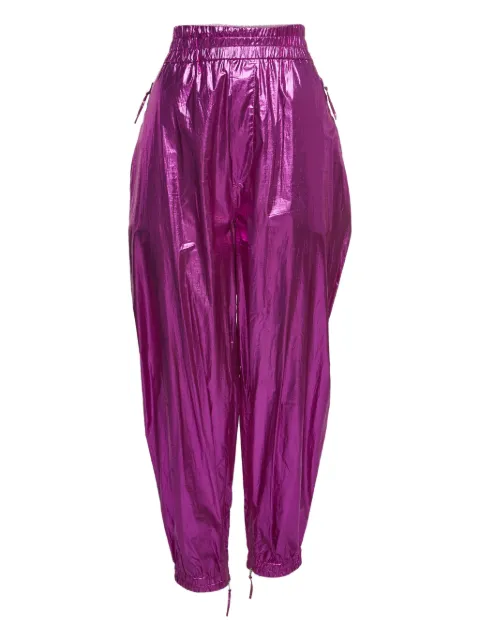 Isabel Marant Vintage pre-owned metallic-finish trousers Pink 918907