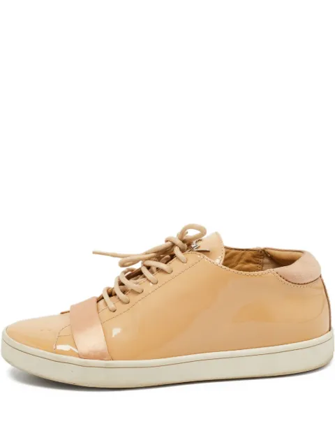 Giuseppe Zanotti Vintage pre-owned patent leather lace-up sneakers Neutrals 760098