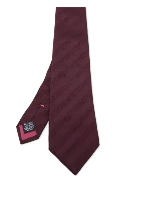 BOSS pre-owned striped tie Red 909673