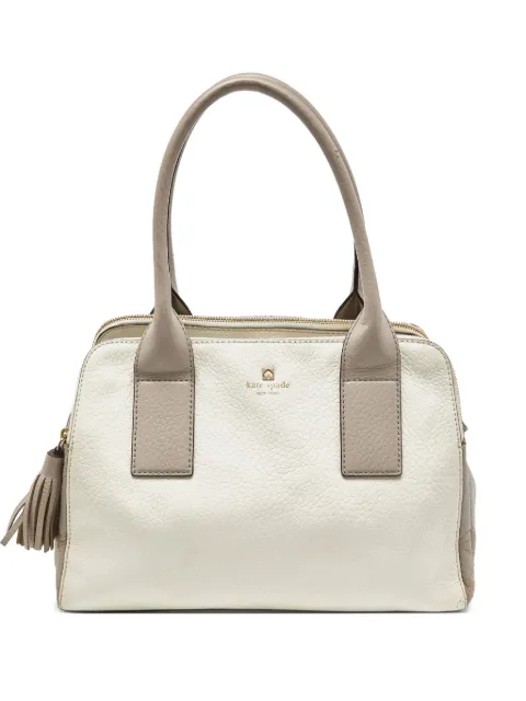Kate Spade pre-owned Southport Avenue Lydia leather handbag White 856314
