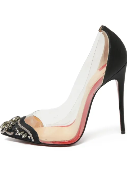 Christian Louboutin Pre-Owned 115mm Bollywood Boulevard embellished pumps Black 656616