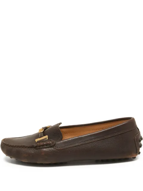 Tod's Vintage pre-owned leather loafers Brown 773181