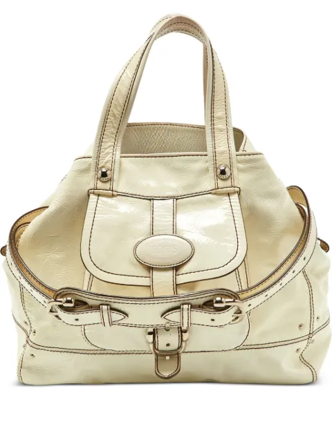 Tod's Vintage pre-owned leather tote bag White 870054
