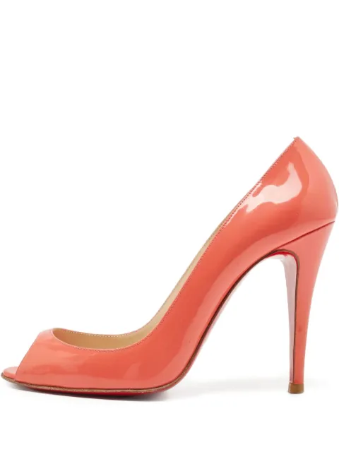 Christian Louboutin Pre-Owned 100mm Flo pumps Orange 823688