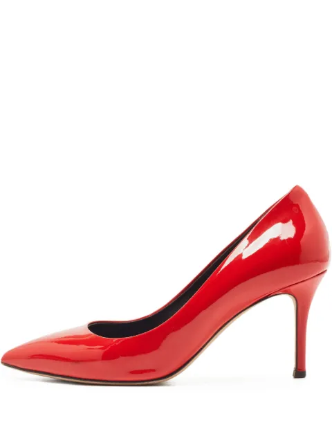 Giuseppe Zanotti Vintage 75mm leather pumps Red 837327